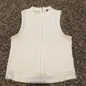 White zip up top